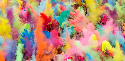 Holi Colors  spread festivity all over.